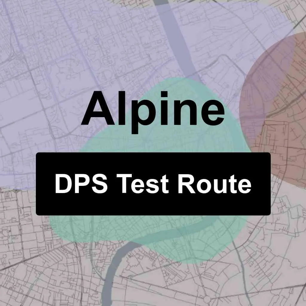Alpine, Texas DPS Driving Test Routes