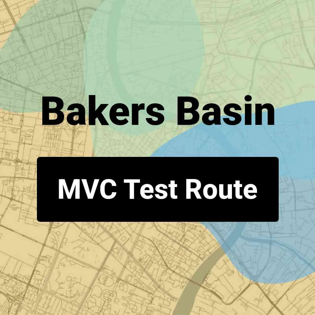 Bakers Basin, New Jersey MVC Driving Test Routes
