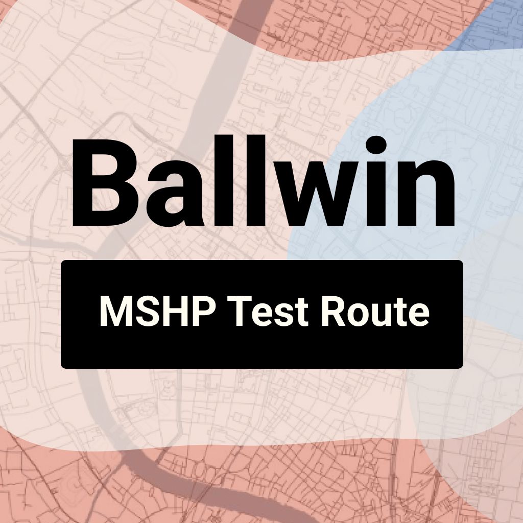 Ballwin, Missouri MSHP Driving Test Routes