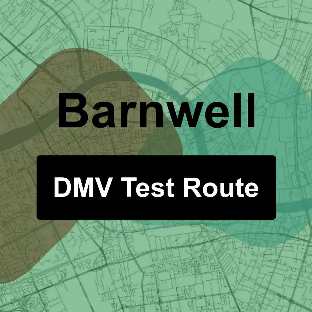 Barnwell, South Carolina DMV Driving Test Routes