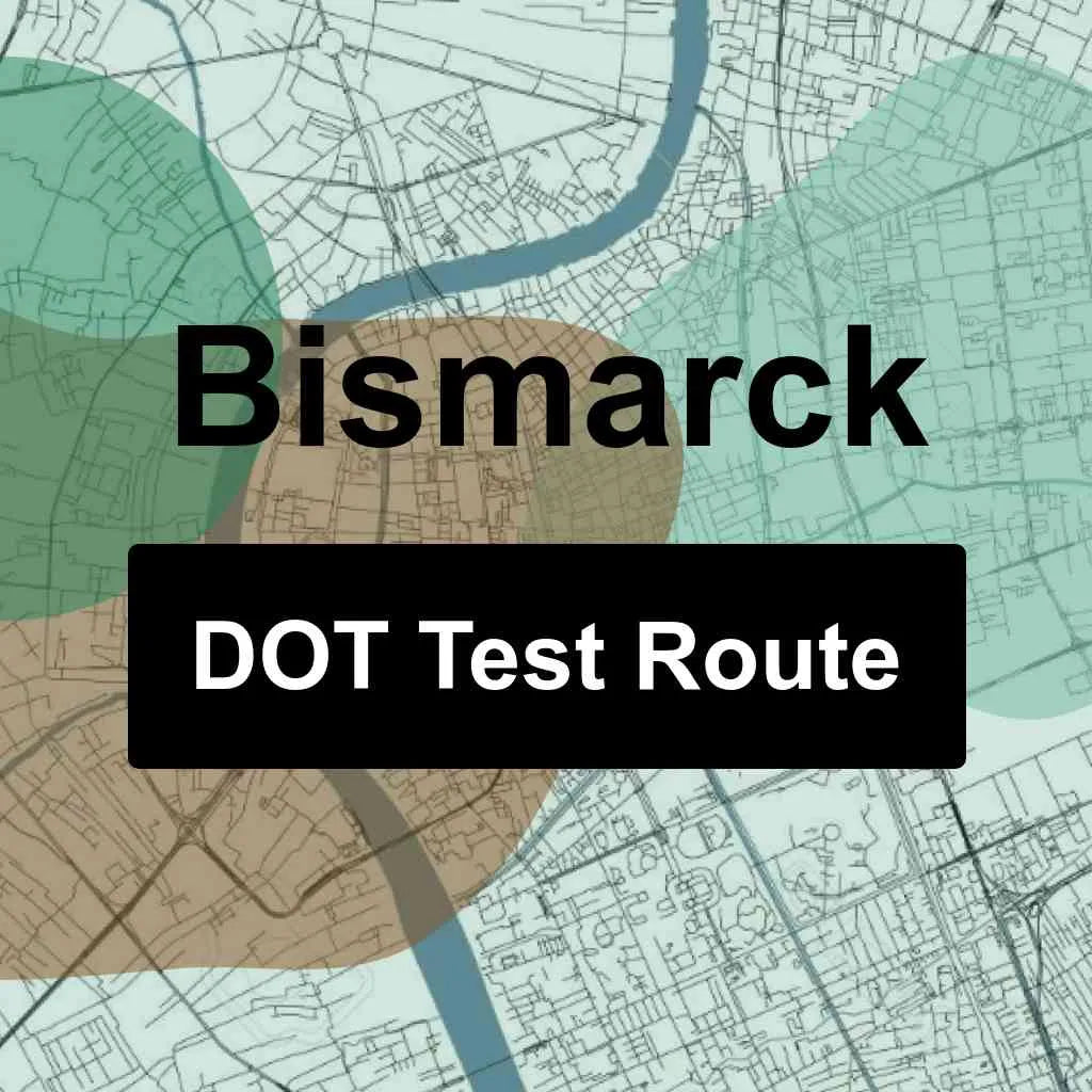 Bismarck, North Dakota DOT Driving Test Routes