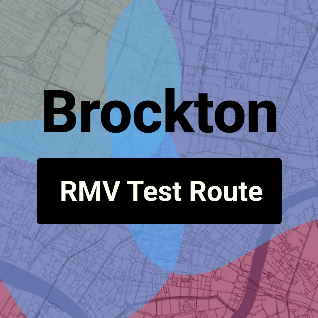 Brockton, Massachusetts RMV Driving Test Routes