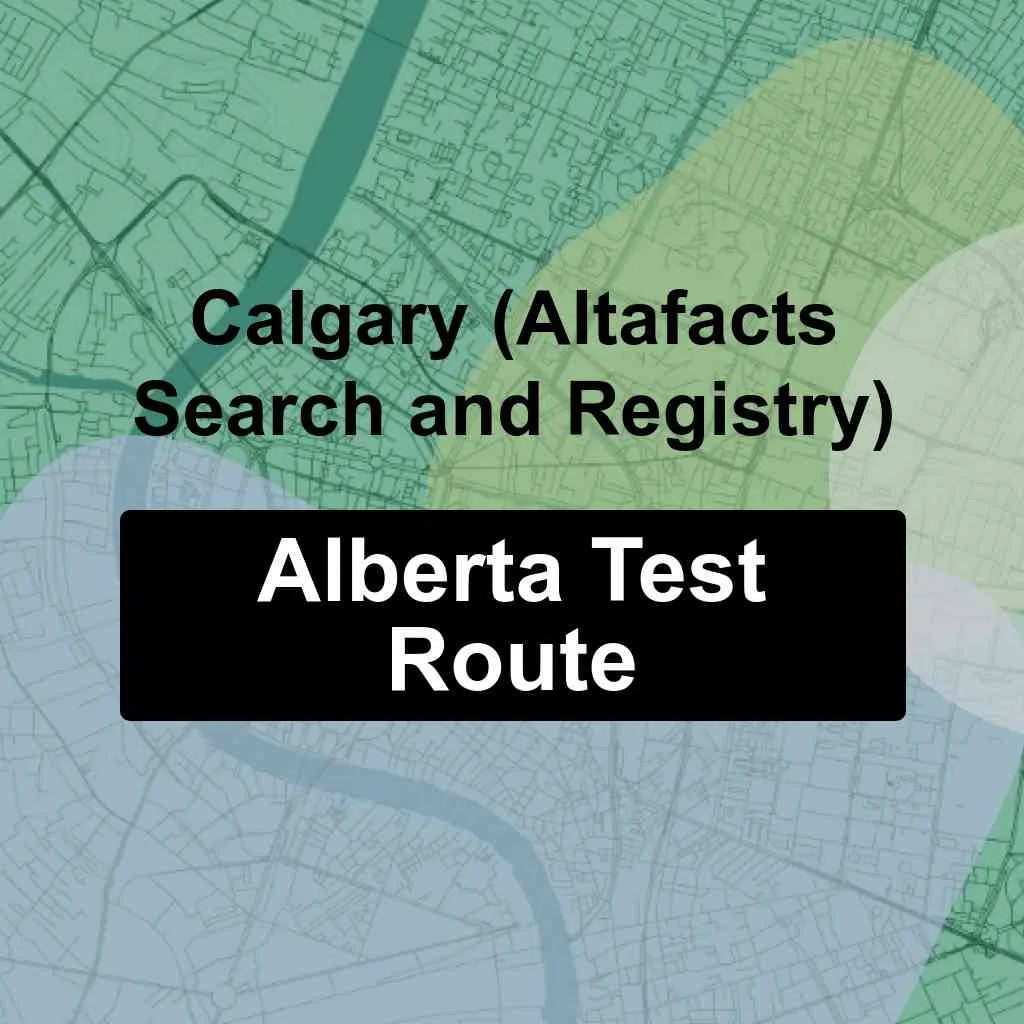 Calgary (Altafacts Search & Registry Inc), Alberta AMA Driving Test Routes