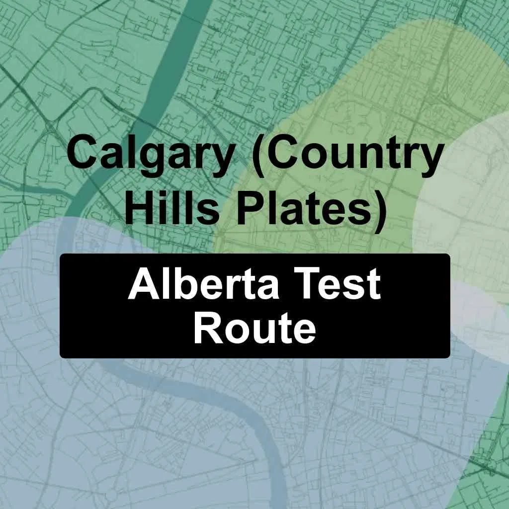 Calgary (Country Hills Plates), Alberta AMA Driving Test Routes