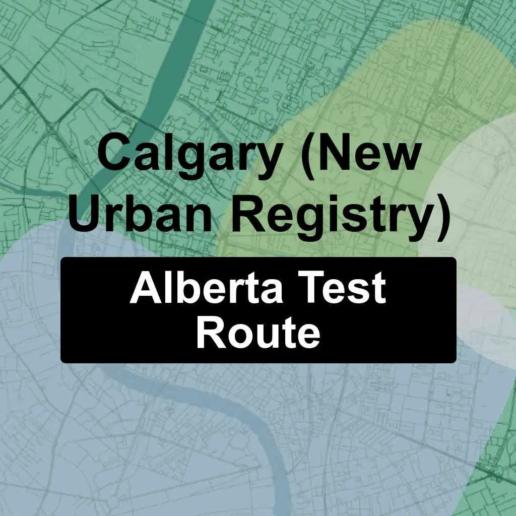 Calgary (New Urban Registry), Alberta AMA Driving Test Routes