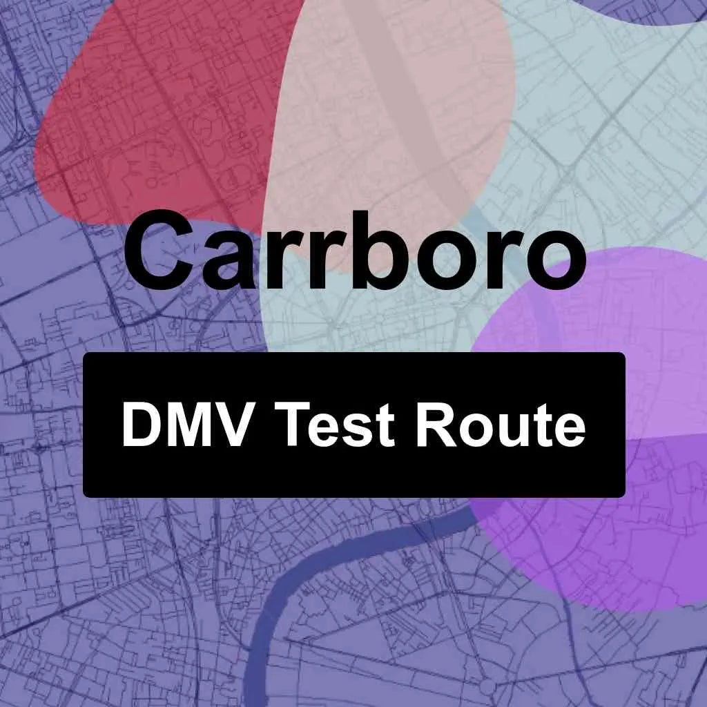Carrboro, North Carolina DMV Driving Test Routes