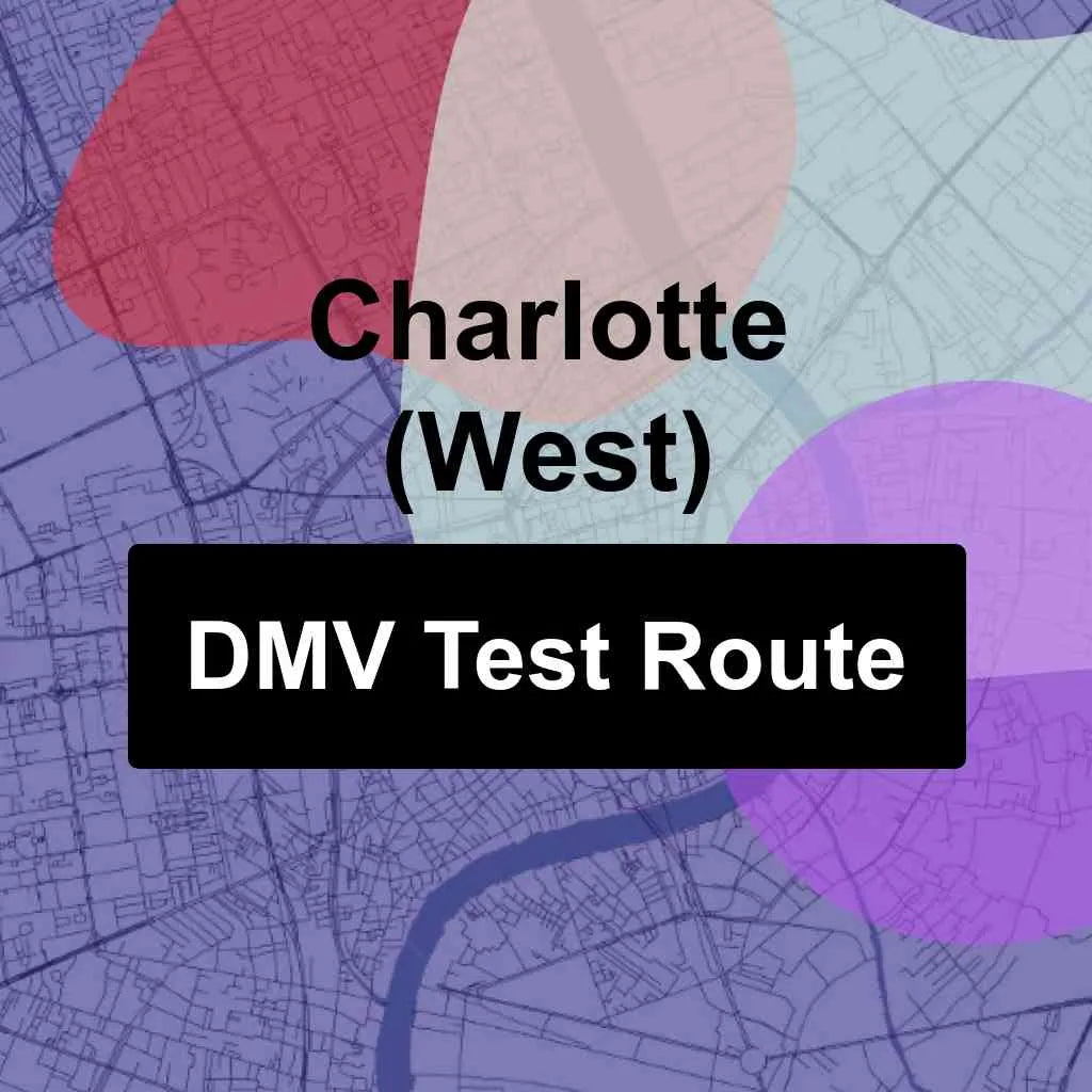 Charlotte (West), North Carolina DMV Driving Test Routes