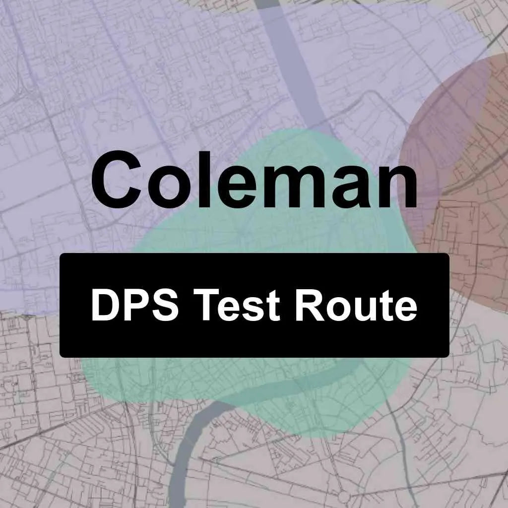 Coleman, Texas DPS Driving Test Routes