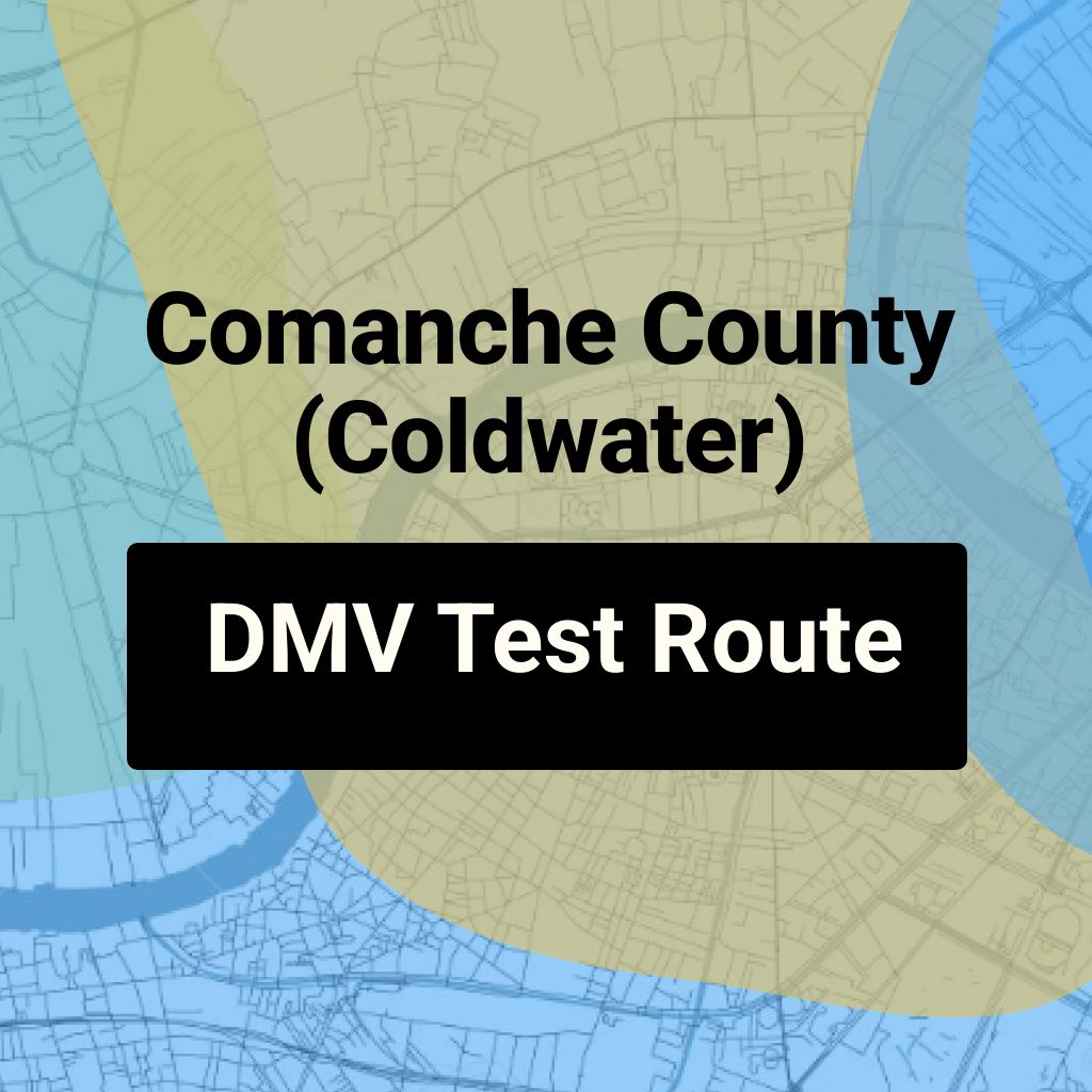 Comanche County (Coldwater), Kansas DMV Driving Test Routes