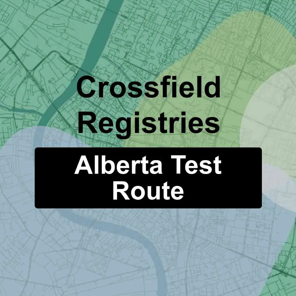 Crossfield Registries, Alberta AMA Driving Test Routes
