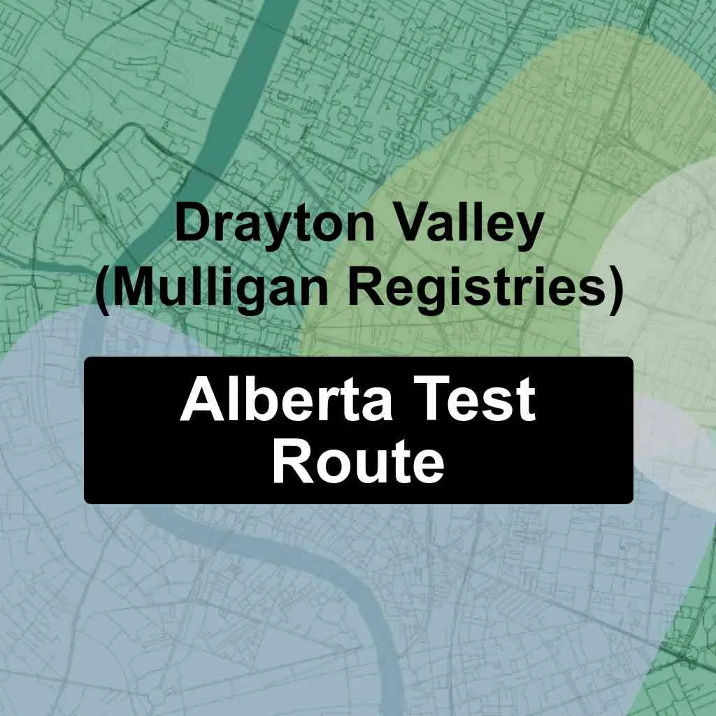 Drayton Valley (Mulligan Registries Inc), Alberta AMA Driving Test Routes