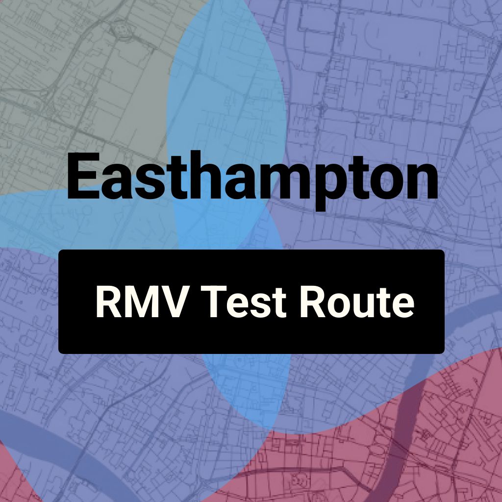 Easthampton, Massachusetts RMV Driving Test Routes