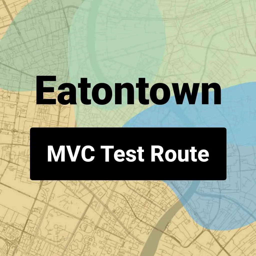 Eatontown, New Jersey MVC Driving Test Routes