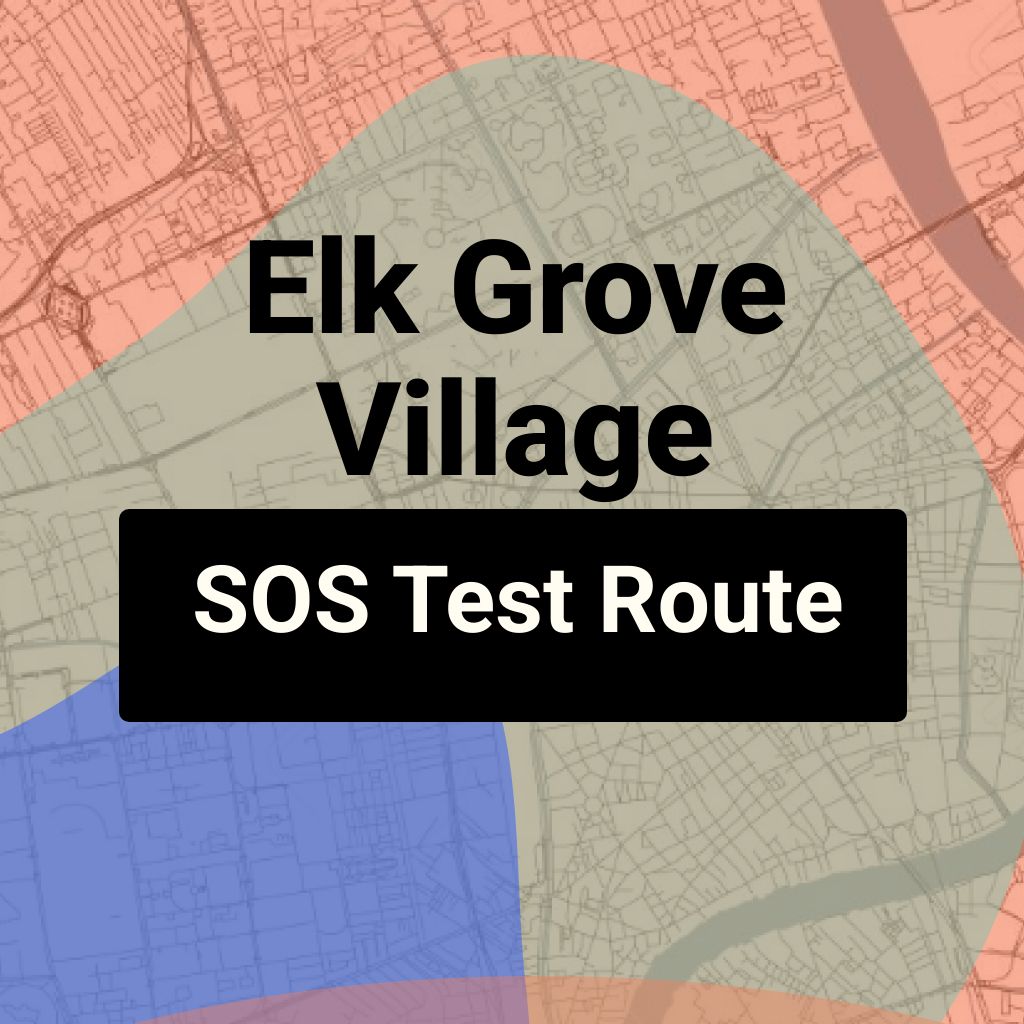 Elk Grove Village, Illinois SOS Driving Test Routes