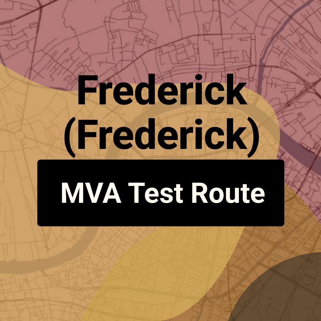 Frederick (Frederick), Maryland MVA Driving Test Routes