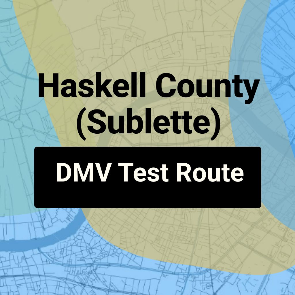 Haskell County (Sublette), Kansas DMV Driving Test Routes
