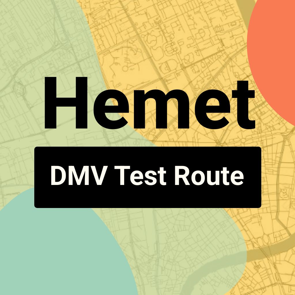 Hemet DMV Road Test Centre Routes