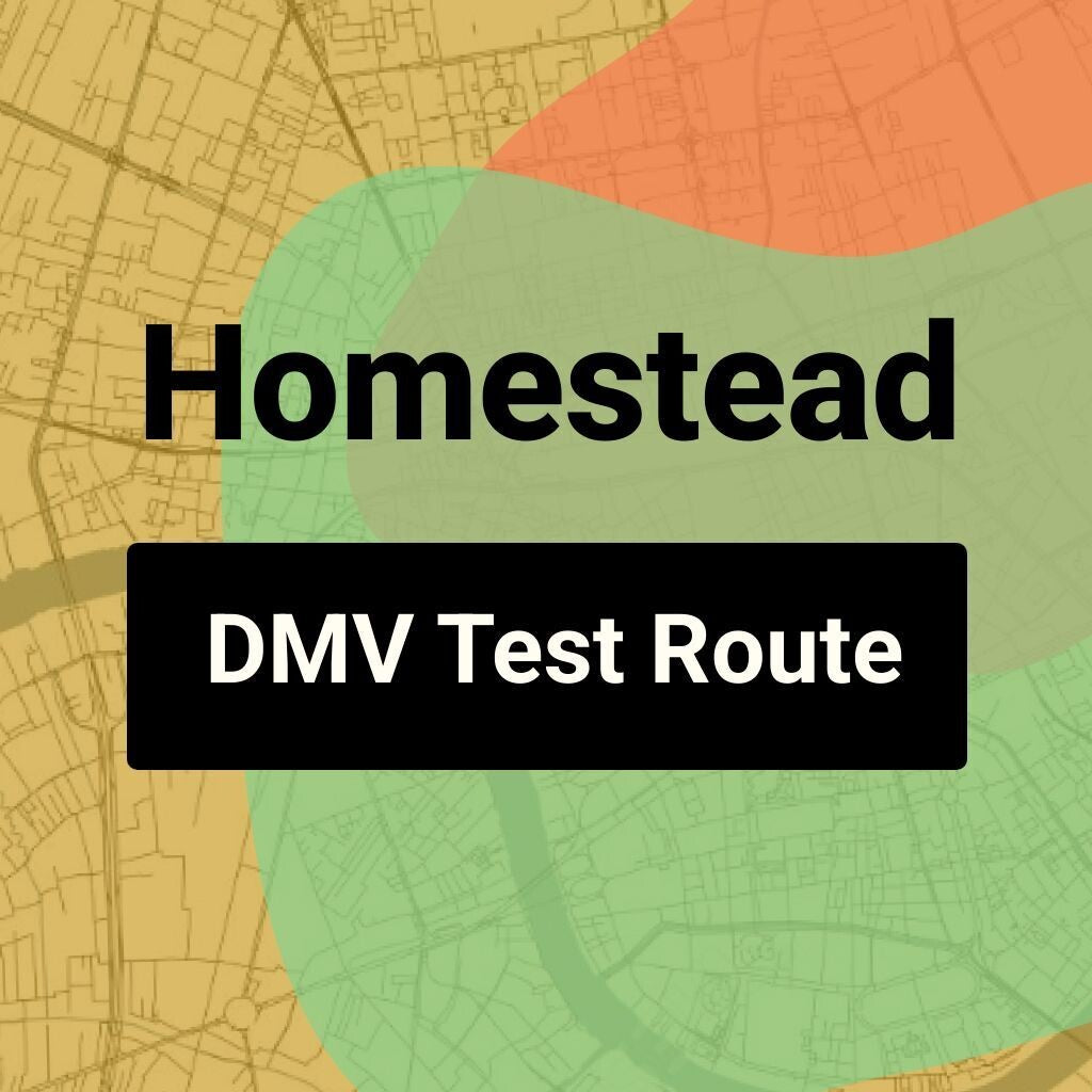 Homestead, Florida DMV Driving Test Routes