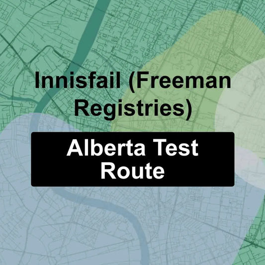 Innisfail (Freeman Registries), Alberta AMA Driving Test Routes
