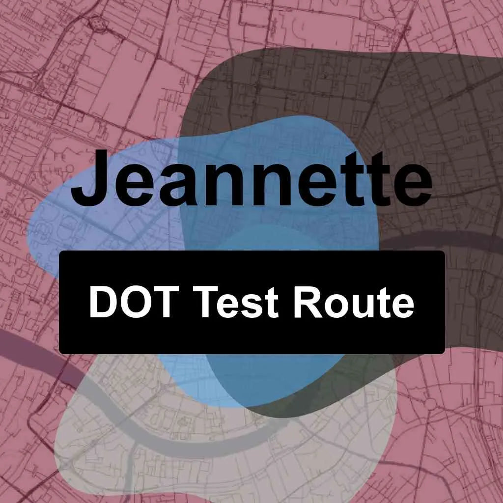 Jeannette, Pennsylvania DOT Driving Test Routes