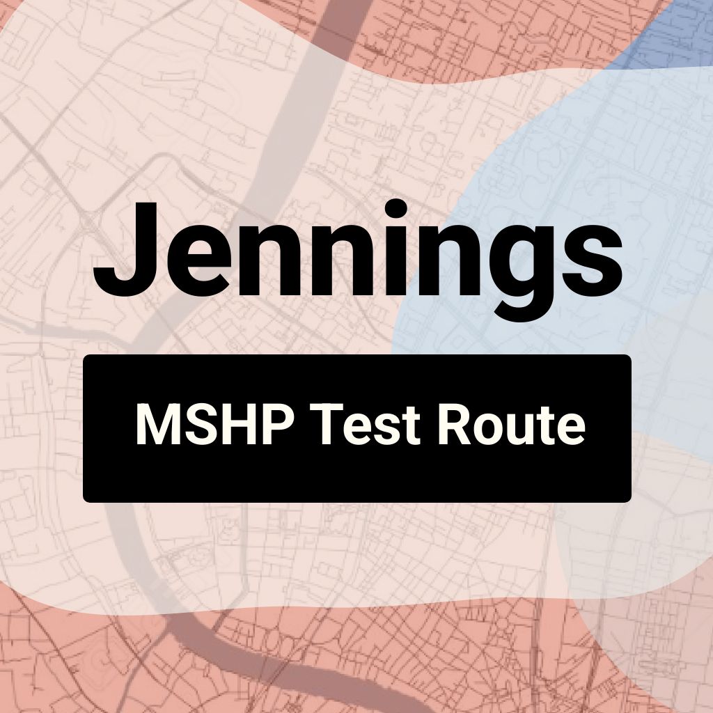 Jennings, Missouri MSHP Driving Test Routes