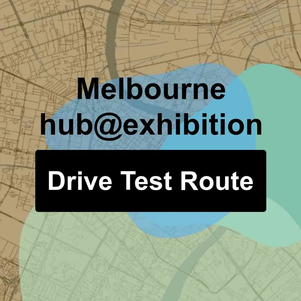 Melbourne hub@exhibition, Victoria VicRoads Driving Test Routes