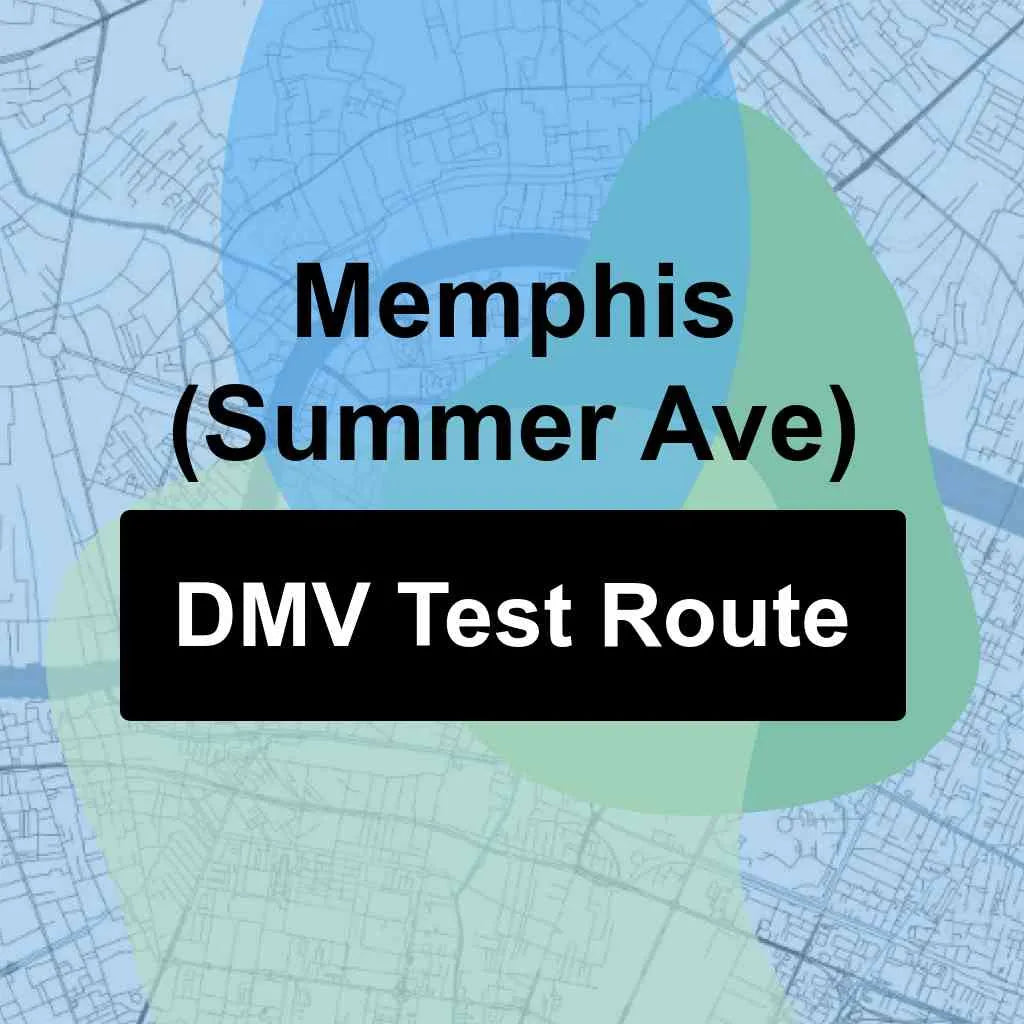 Memphis (Summer Ave), Tennessee DMV Driving Test Routes