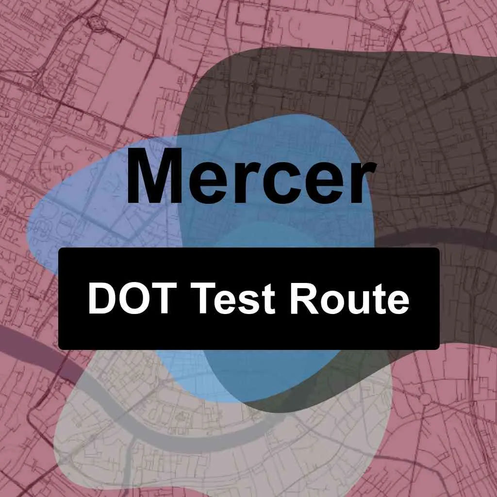 Mercer, Pennsylvania DOT Driving Test Routes
