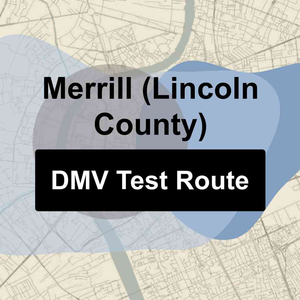 Merrill (Lincoln County), Wisconsin DMV Driving Test Routes