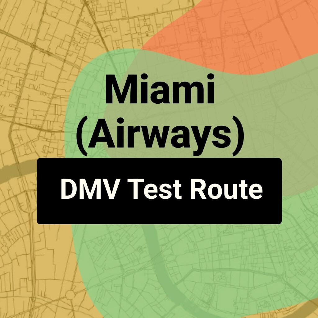 Miami (Airways), Florida DMV Driving Test Routes