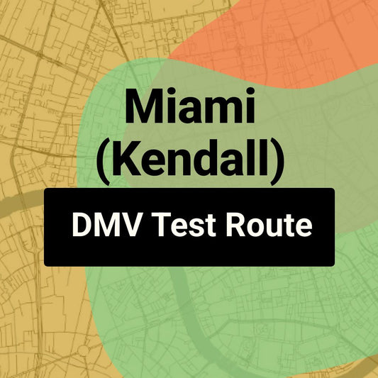 Miami (Kendall), Florida DMV Driving Test Routes