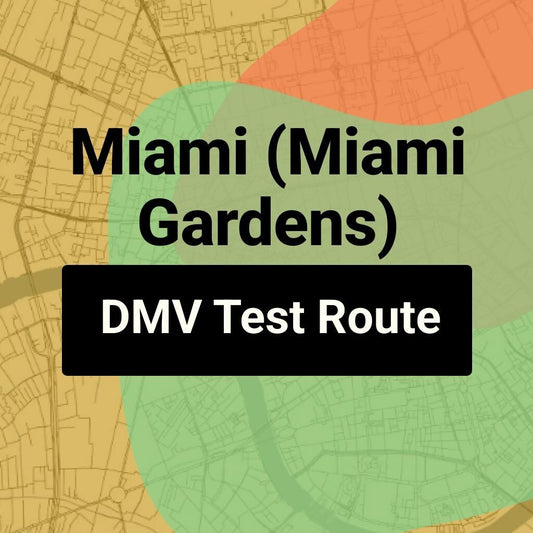 Miami (Miami Gardens), Florida DMV Driving Test Routes
