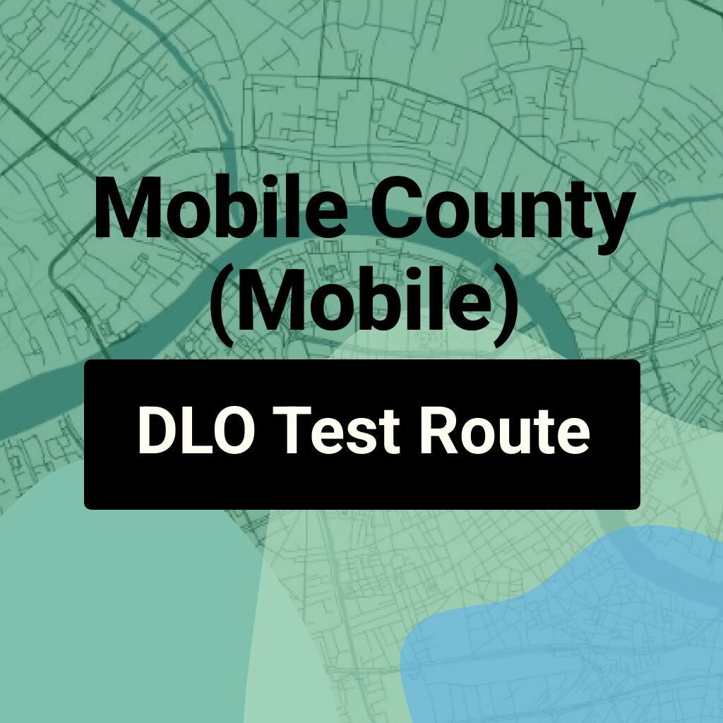 Mobile County (Mobile) Alabama DLO Driving Test Routes