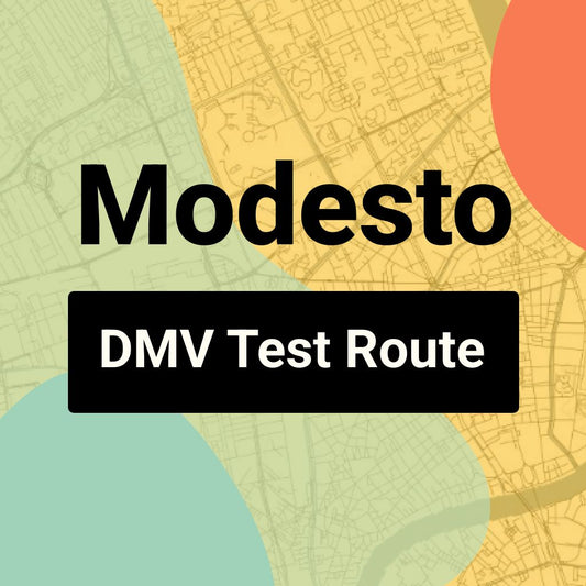 Modesto DMV Road Test Centre Routes