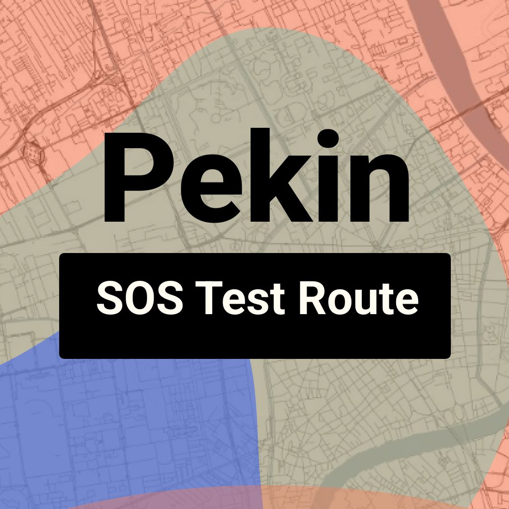Pekin, Illinois SOS Driving Test Routes