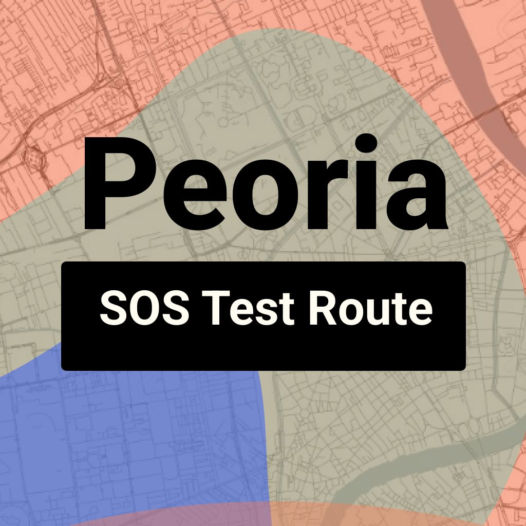 Peoria, Illinois SOS Driving Test Routes
