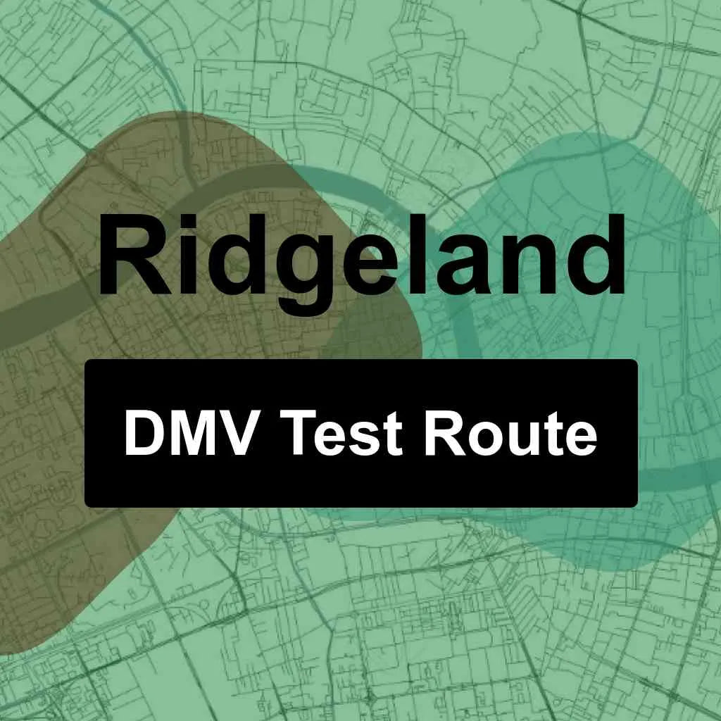 Ridgeland, South Carolina DMV Driving Test Routes