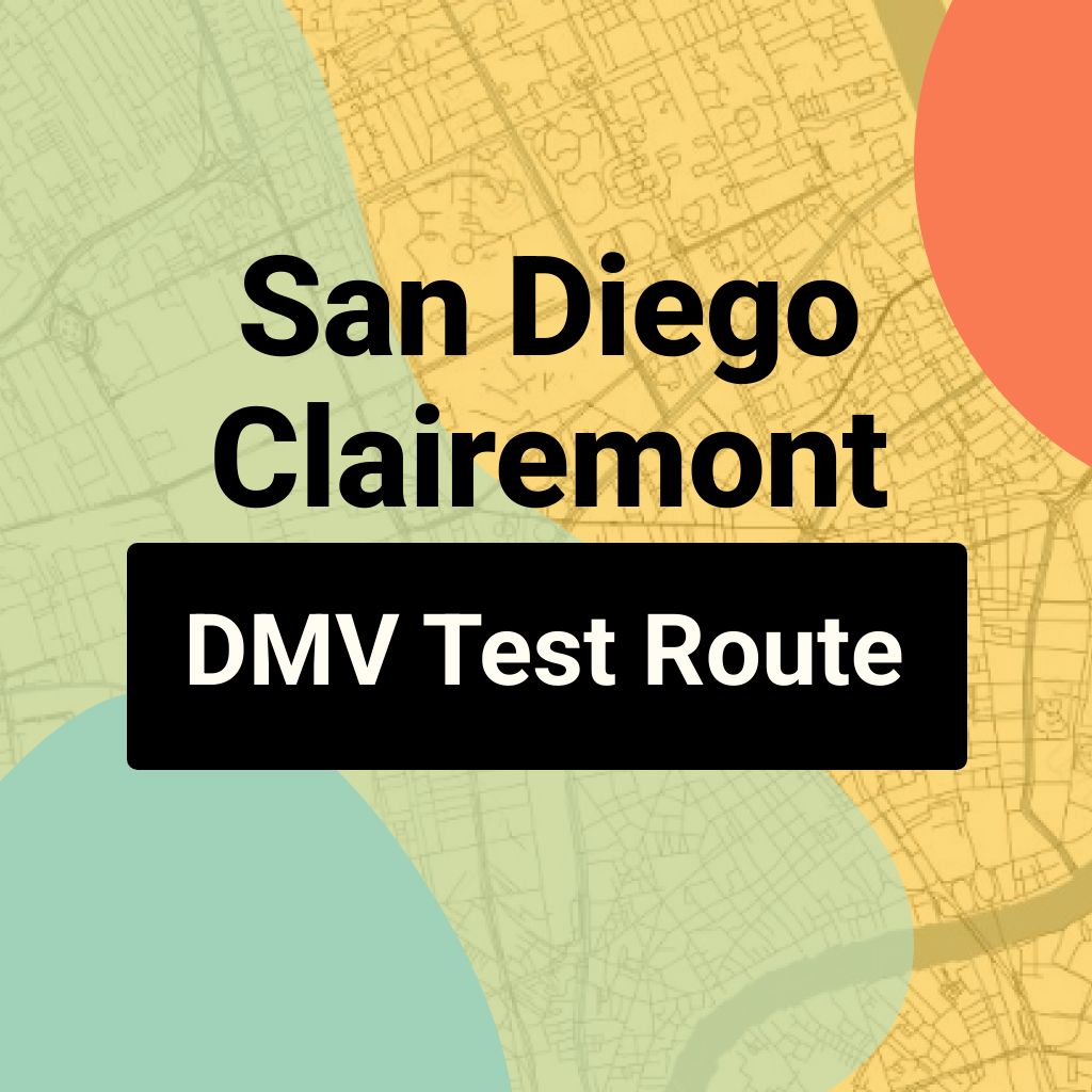 San Diego Clairemont DMV Road Test Centre Routes