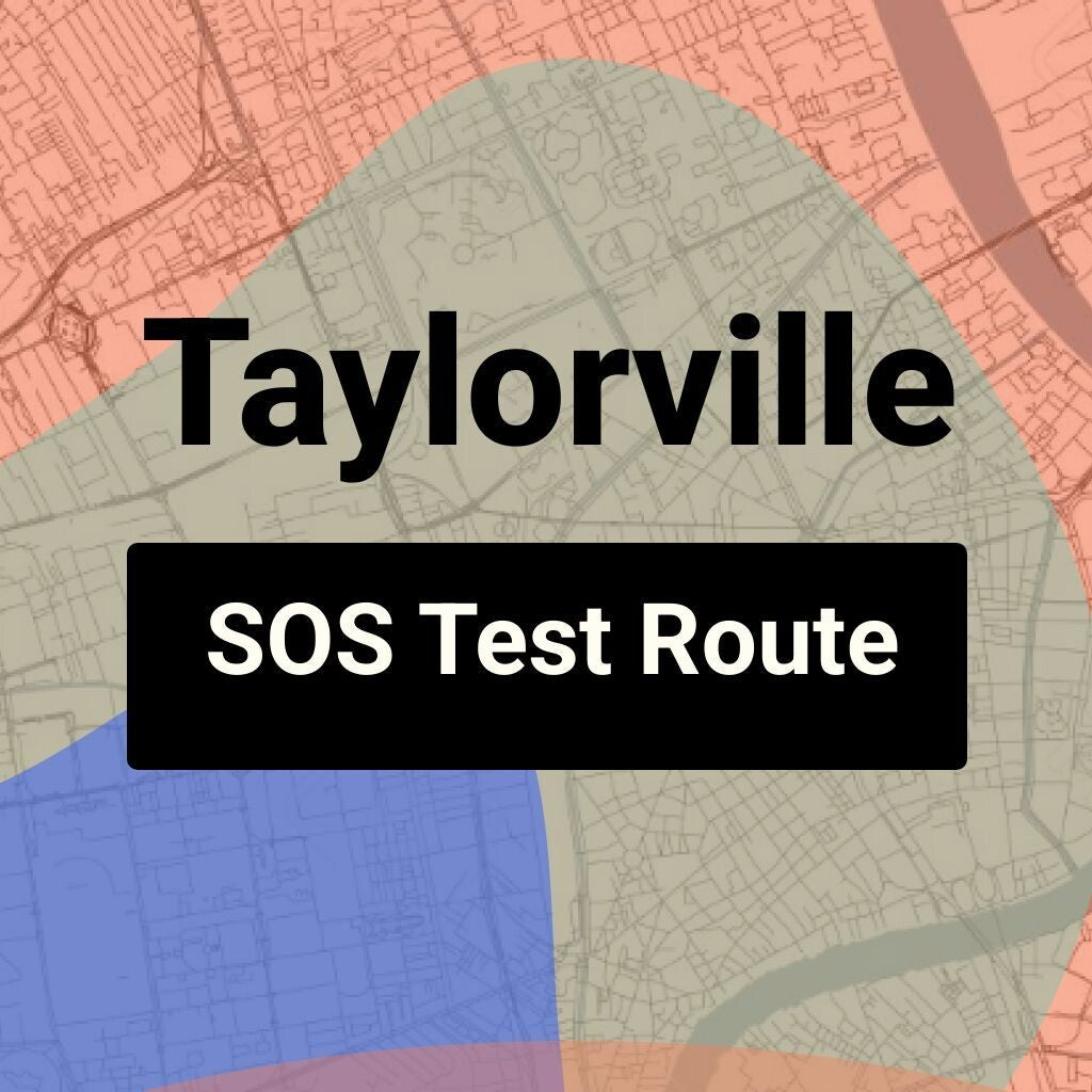 Taylorville, Illinois SOS Driving Test Routes