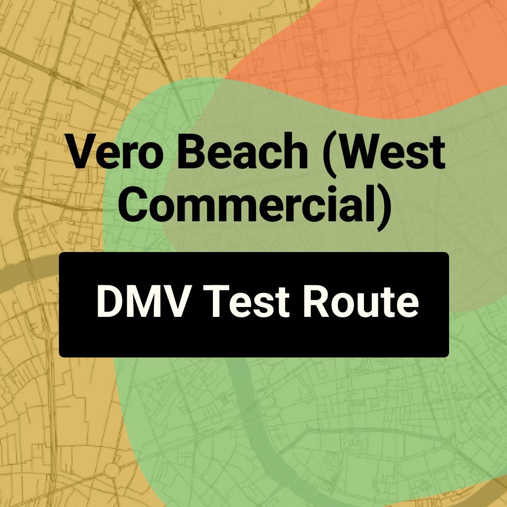 Vero Beach (West Commercial), Florida DMV Driving Test Routes