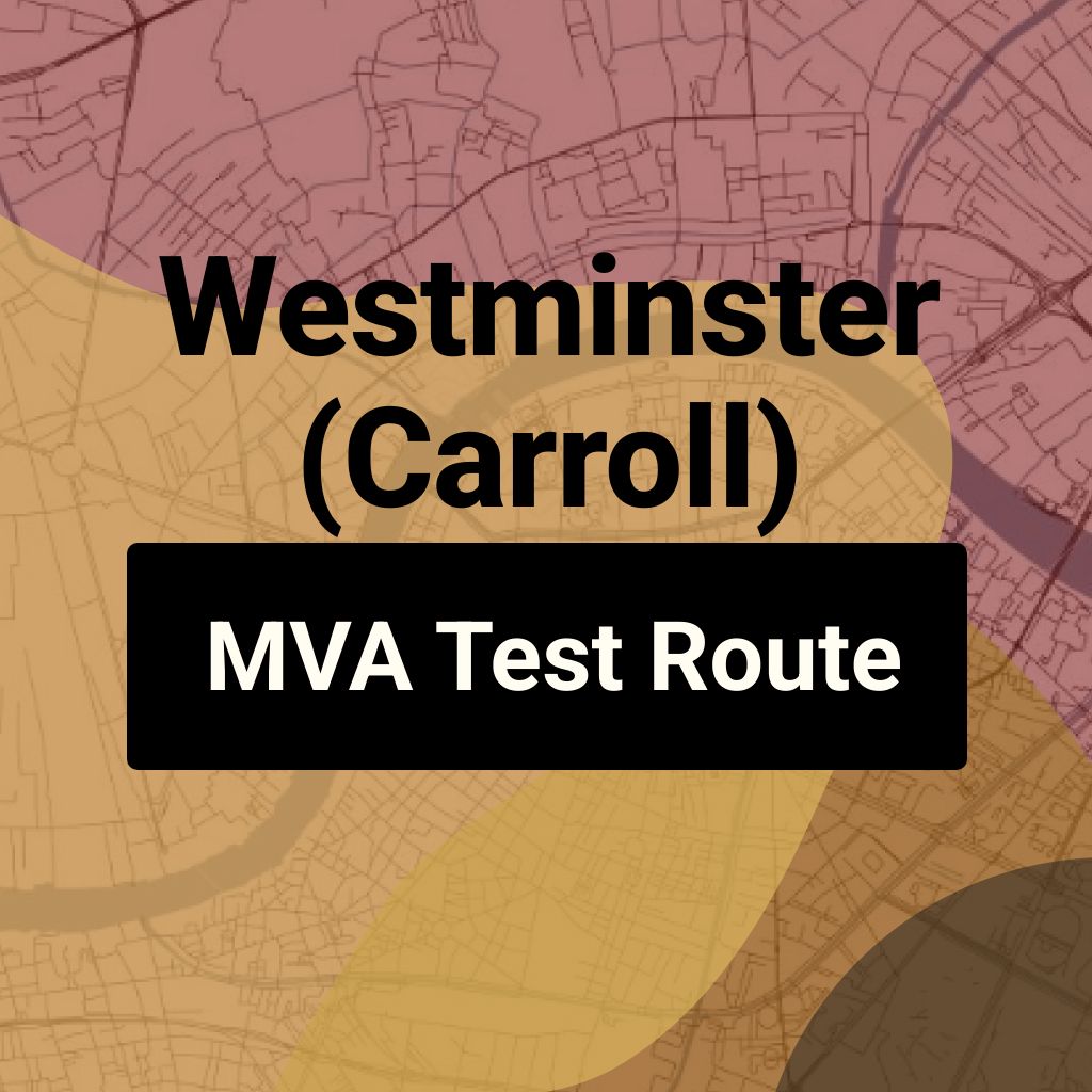 Westminster (Carroll), Maryland MVA Driving Test Routes