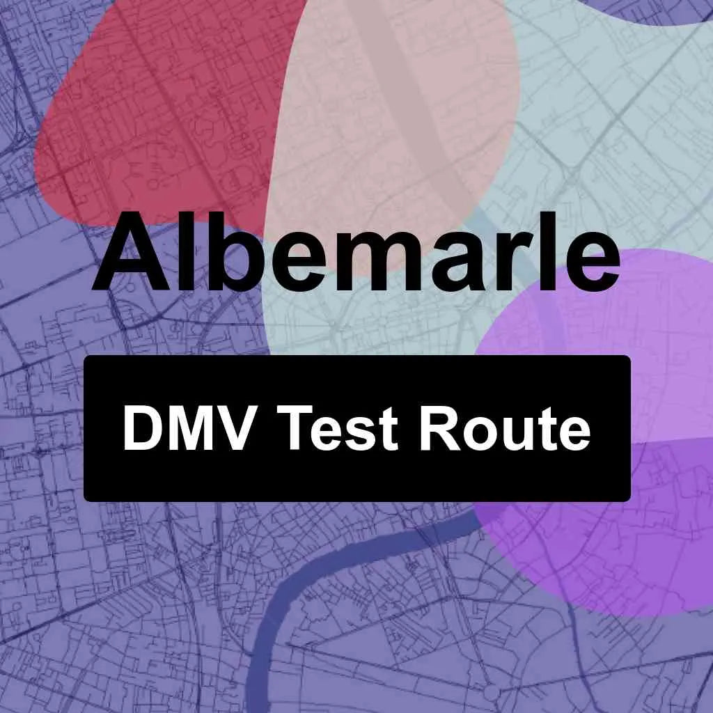 Albemarle, North Carolina DMV Driving Test Routes