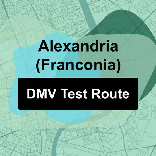 Alexandria (Franconia), Virginia DMV Driving Test Routes