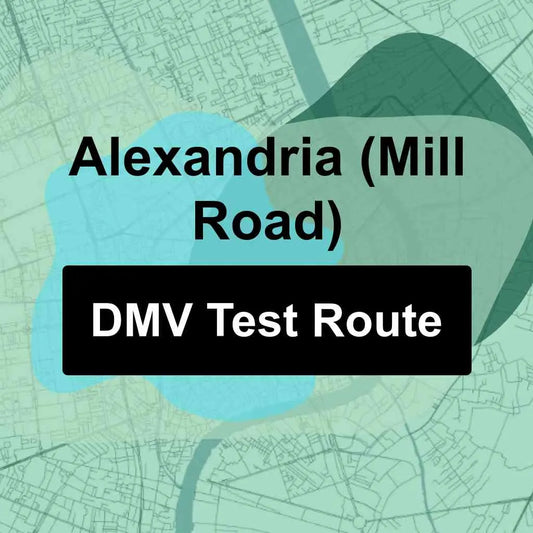 Alexandria (Mill Road), Virginia DMV Driving Test Routes