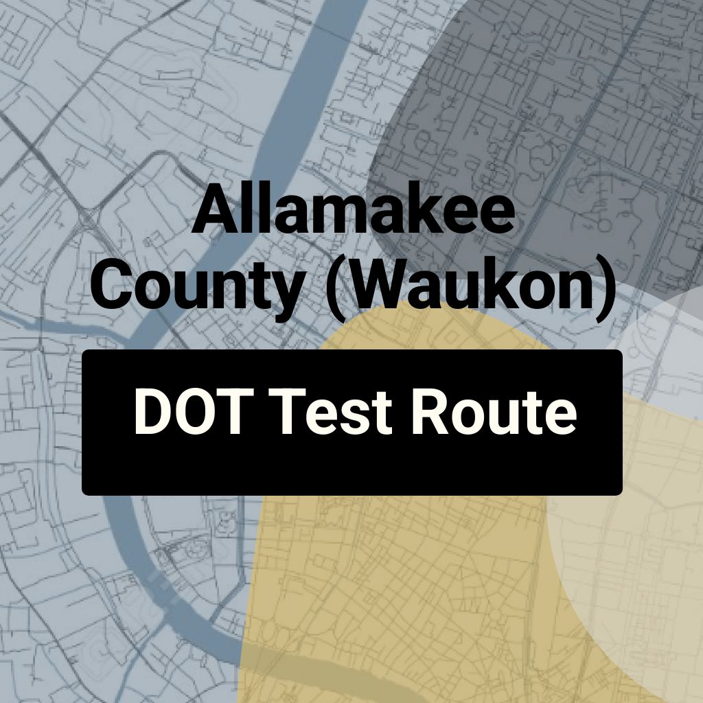 Allamakee County (Waukon), Iowa DOT Driving Test Routes
