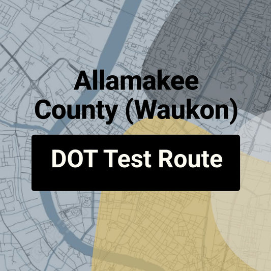 Allamakee County (Waukon), Iowa DOT Driving Test Routes