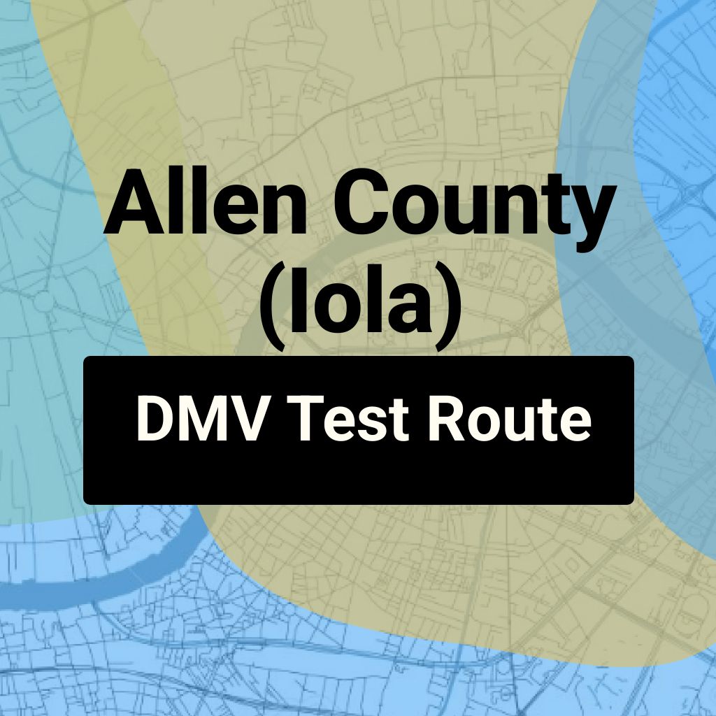 Allen County (Iola), Kansas DMV Driving Test Routes
