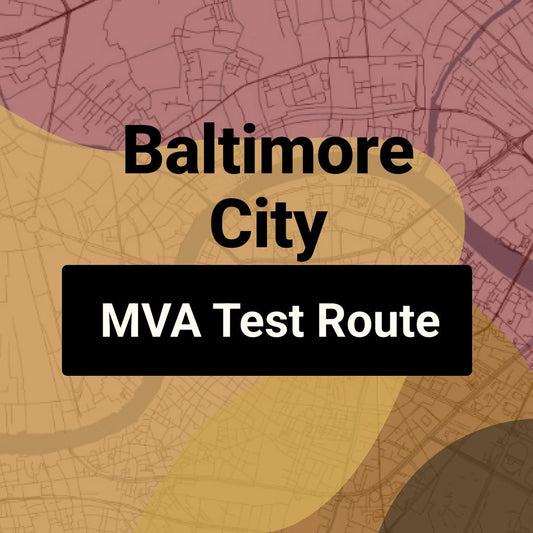 Baltimore City, Maryland MVA Driving Test Routes