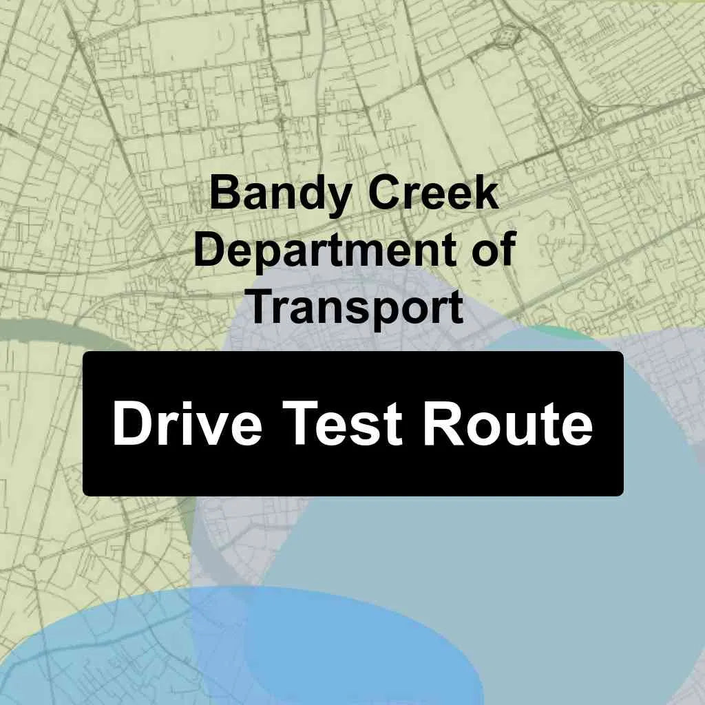 Bandy Creek Department of Transport, Western Australia (WA) Driving Test Routes