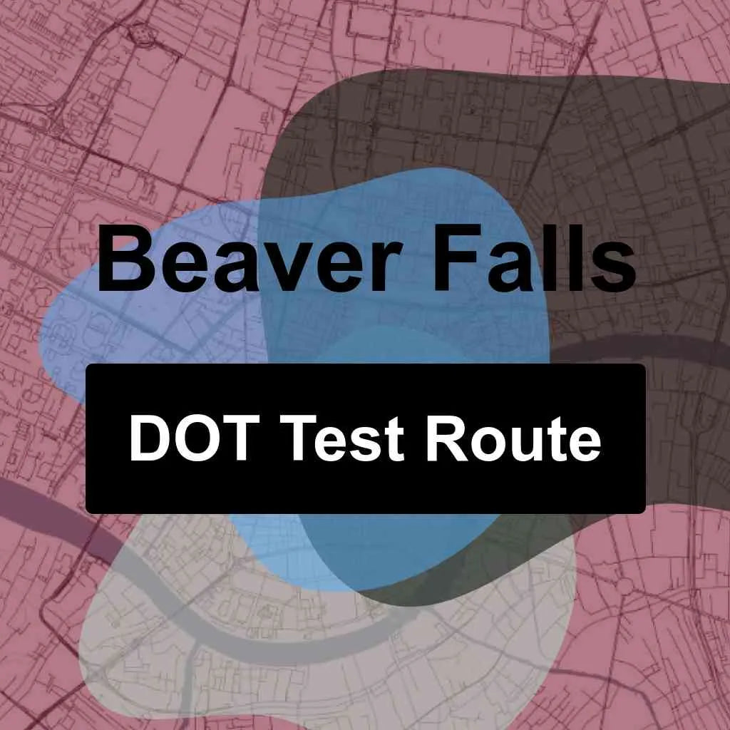 Beaver Falls, Pennsylvania DOT Driving Test Routes